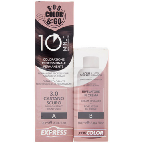 S.o.s.color&go Colorazione Professionale Permanente 10 Minuti Duo Set Crema 90 Ml + Rivelatore In Cr…