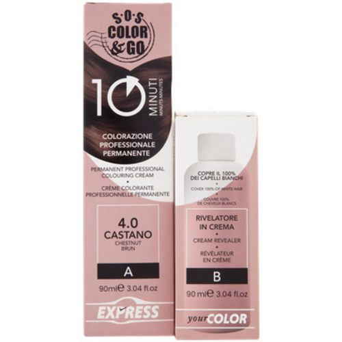 S.o.s.color&go Colorazione Preofessionale Permanente 10 Minuti Duo Set Crema 90 Ml + Rivelatore In C…