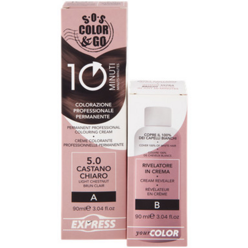 S.o.s.color&go Colorazione Peofessionale Permanente 10 Minuti Duo Set Crema 90 Ml + Rivelatire In Cr…