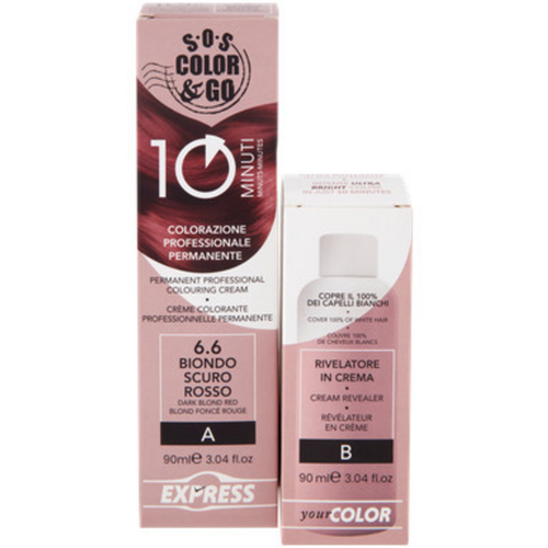 S.o.s.color&go Colorazione Professionale Permanente 10 Minuti Duo Set Crema 90 Ml + Rivelatore In Cr…