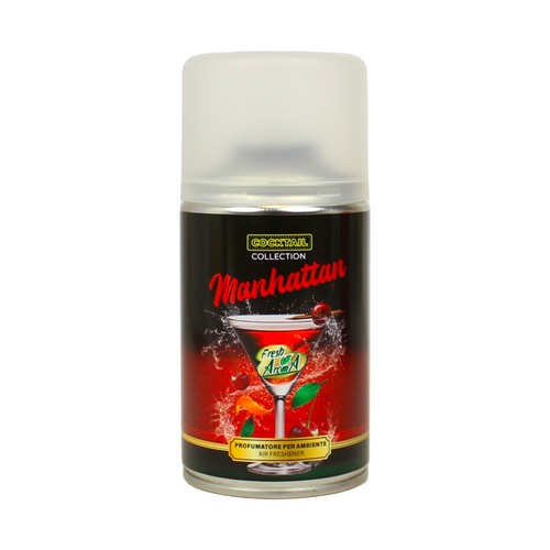 Fresh Aroma Deo Matic Ricarica Spray Manhattan - Cocktail Collection 250 Ml (Per Diffusore Automatic…