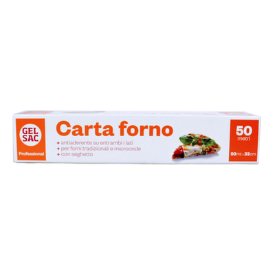 Gel Sac Rotolo Carta Forno Professional 50 Mt 33 Cm