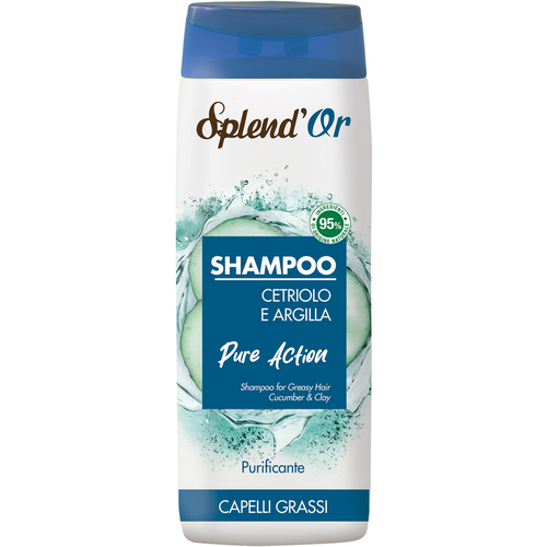 Splendor Shampoo Cetriolo E Argilla Purificante Capelli Grassi 300 Ml