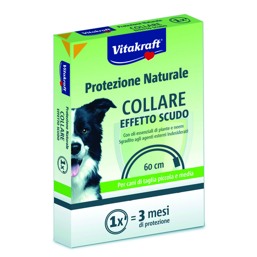 Vitakraft Collare Effetto Scudo 60 Cm Regolabile Per Cani Di Taglia Piccola E Media 3 Mesi Di Protez