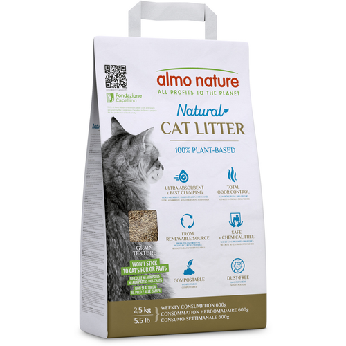 Almo Nature Natural Cat Litter Sacco 2,5 Kg