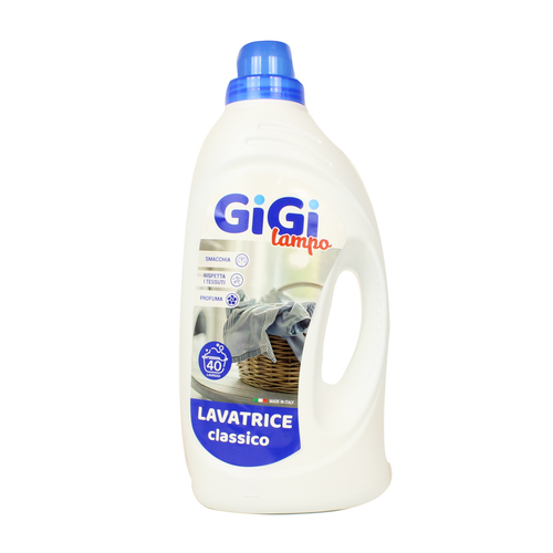Gigi Lampo Detersivo Liquido Bucato Lavatrice Classico 40 Lavaggi