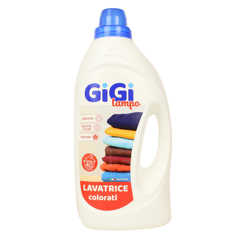 Gigi Lampo Detersivo Liquido Bucato Lavatrice Color 40 Lavaggi