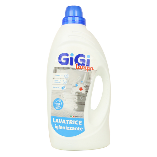 Gigi Lampo Detersivo Liquido Bucato Lavatrice Igienizzante 40 Lavaggi