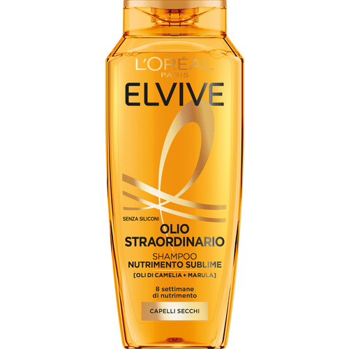Elvive Shampoo Olio Straordinario Nutrimento Sublime Capelli Secchi 250 Ml
