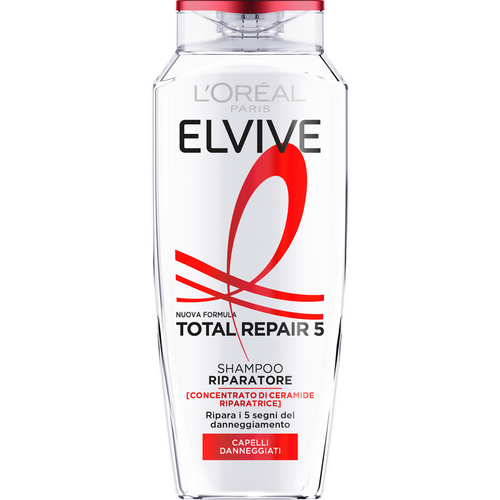 Elvive Shampoo Total Repair 5 Riparatore Capelli Danneggiati 250 Ml
