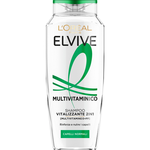 Elvive Shampoo 2in1 Multivitaminico Vitalizzante Capelli Normali 250 Ml