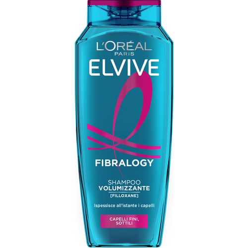 Elvive Shampoo Fibralogy Volumizzante Capelli Fini, Sottili 250 Ml