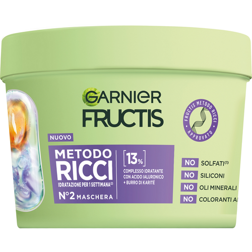 Fructis Maschera Capelli N°2 Metodo Ricci Vaso 370 Ml
