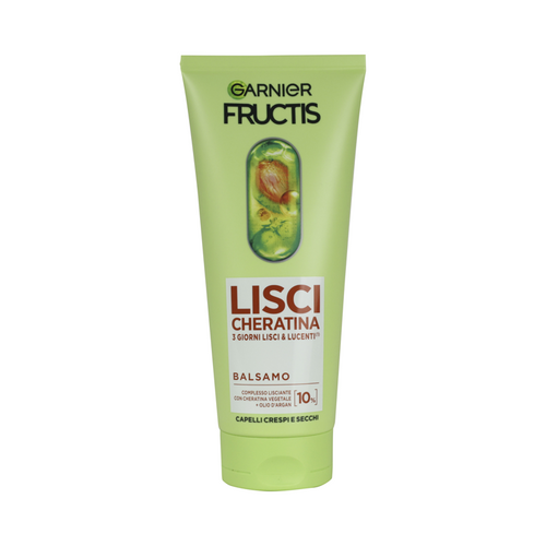 Fructis Balsamo Lisci Cheratina Capelli Crespi, Secchi E Spenti Tubo 200 Ml