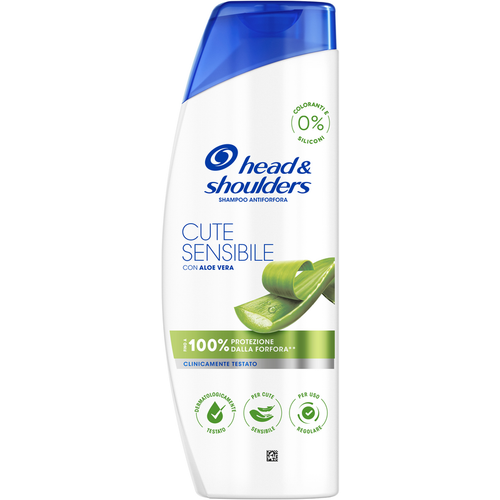 Head & Shoulders Shampoo Antiforfora Cute Sensibile Con Aloe Vera 250 Ml