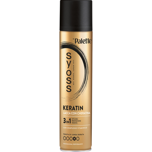 Syoss By Palette Lacca Keratin Con Cheratina Con Complesso Vitaminico Di Lunga Durata 3in1 Styling, …