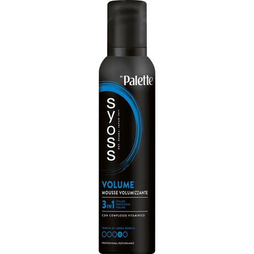 Syoss By Palette Mousse Volume Con Complesso Vitaminico 3in1 Styling, Protezione, Volume 250 Ml