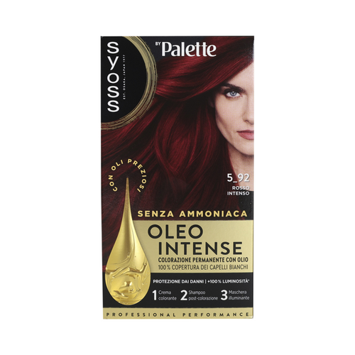 Syoss By Palette Oleo Intense Senza Ammoniaca Colorazione Permanente Con Olio 5-92 Rosso Intenso