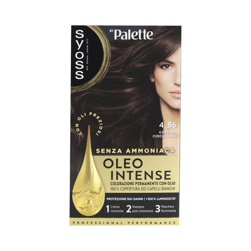 Syoss By Palette Oleo Intense Senza Ammoniaca Colorazione Permanente Con Olio 4-86 Castano Cioccolat…