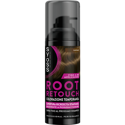 Syoss Palette Root Retoucher Spray Colorazione Temporanea Castano 120 Ml