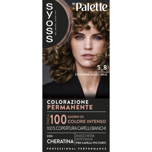 Syoss By Palette Colorazione Permanente Con Cheratina 5-8 Castano Nocciola