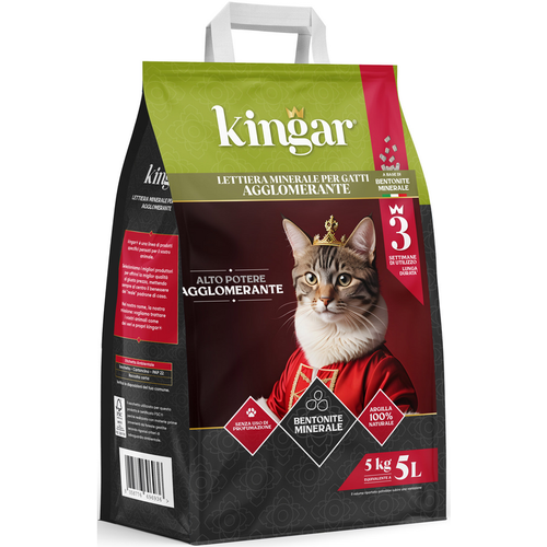 Kingar Lettiera Bentonite Agglomerata 5 Lt