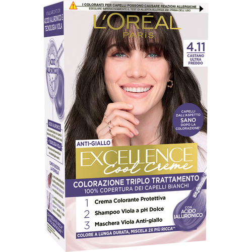 Excellence N.4.11 Castano Ultra Freddo Cool Creme