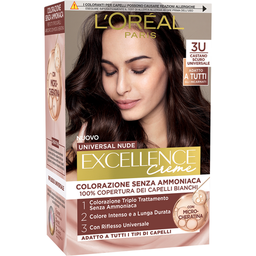 Excellence N.3u Castano Scuro Universale Creme Universal Nude Senza Ammoniaca