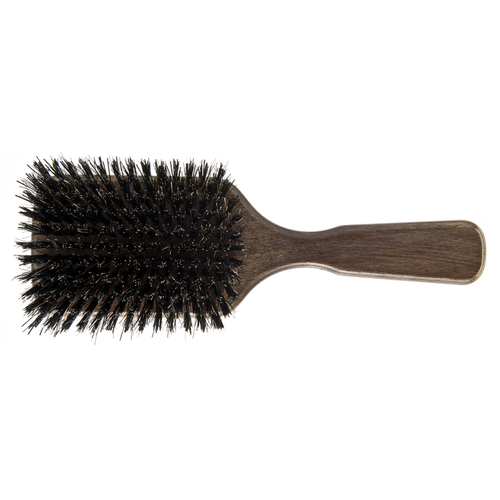 Guenzani Spazzola Capelli Piatta Gigante In Legno Di Faggio Tinto Noce Setole Rinforzate