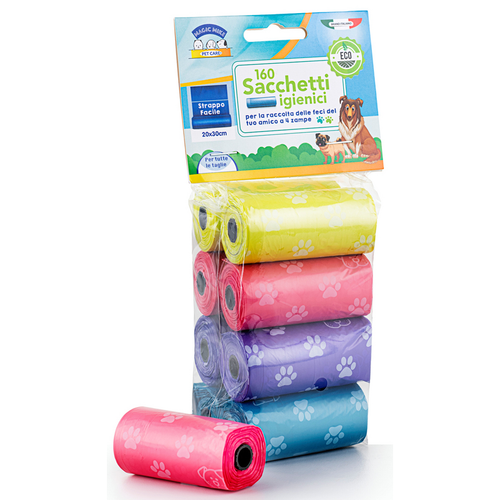 Clendy Sacchetti Igienici Cane 20x30 Cm. 160 Pezzi