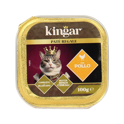 Kingar Cat Pate' Pollo Vaschetta 100 Grammi