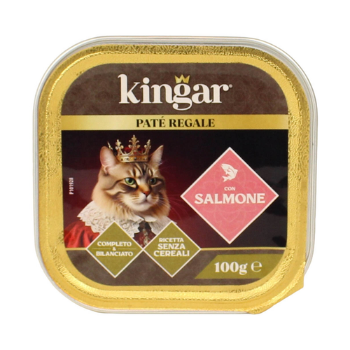 Kingar Cat Pate' Salmone Vaschetta 100 Grammi