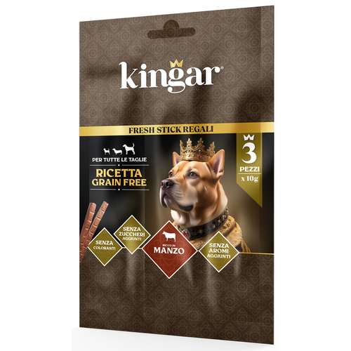 Kingar Dog Snack Stick Manzo 3 Pezzi X 10 Gr.