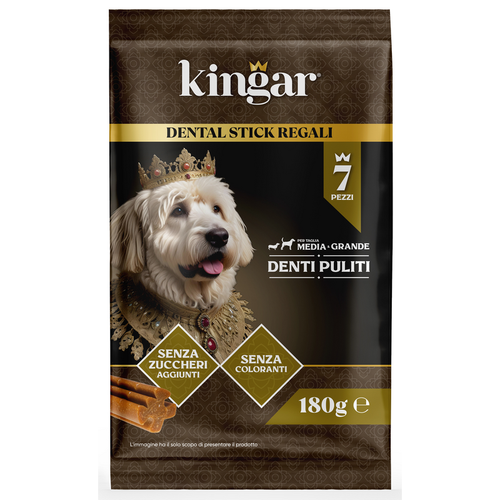 Kingar Dog Cani Taglia Medio/grande Snack Dentastix 180 Gr. 7 Pezzi