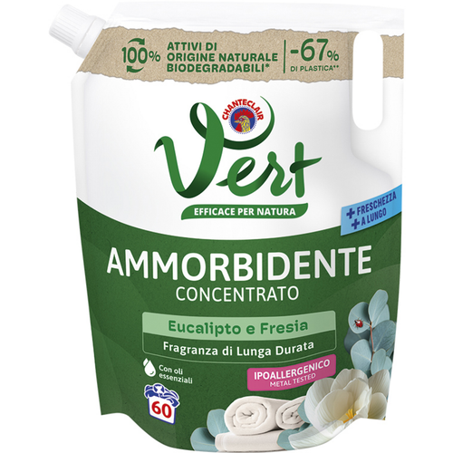 Chanteclair Vert Ammorbidente Concentrato Eucalipto E Fresia Busta 60 Lavaggi 1200 Ml