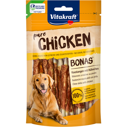 Vitakraft Dog Chicken Bonas Bastoncini Masticabili Con Pollo 80 Grammi