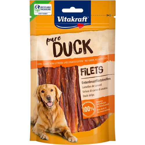 Vitakraft Dog Duck Filetti Di Carne Di Anatra Busta 80 Grammi