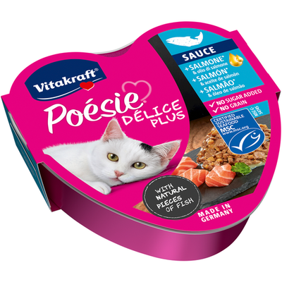 Vitakraft Cat Poesie Delice Plus Salmone Vaschetta 85 Grammi