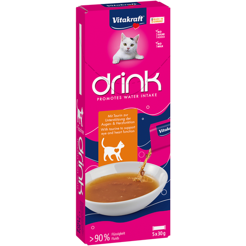 Vitakraft Cat Drink Pollo + Taurina 5x30 Grammi