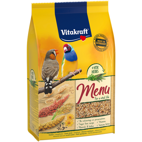 Vitakraft Menu Life Per Uccelli Esotici Pacco 500 Grammi