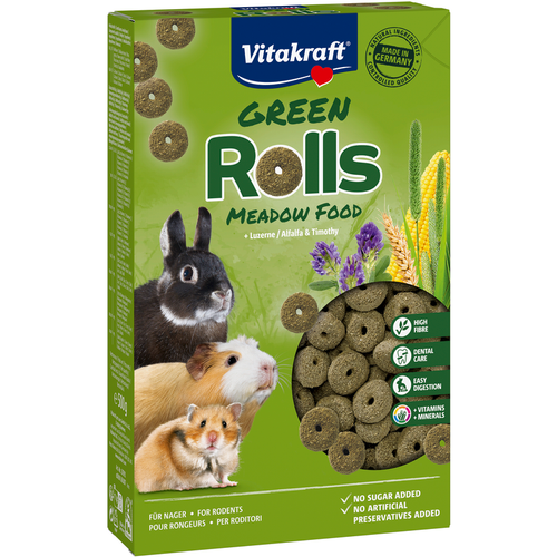 Vitakraft Green Rolls Biscotti Per Roditori 500 Grammi