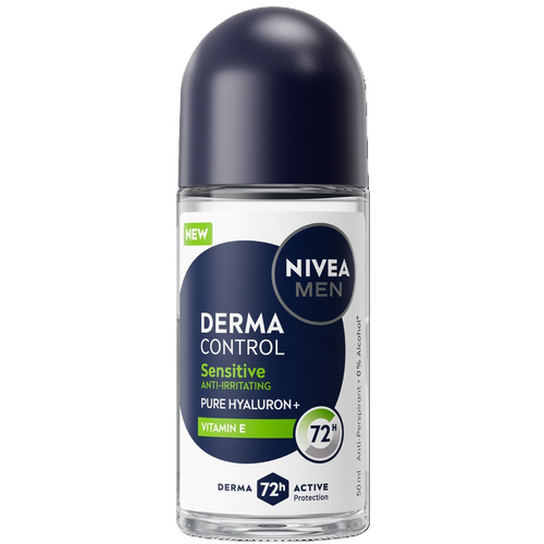 Nivea Deodorante Derma Control Sensitive Anti Irritating 72h Roll On 50 Ml