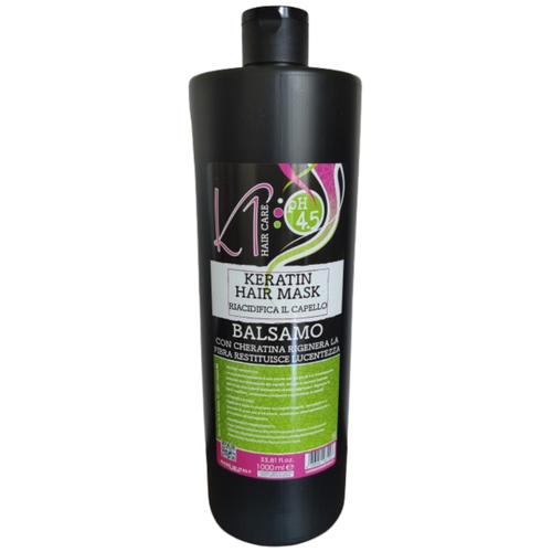 Keratin K1 Balsamo Con Cheratina Riacidifca Il Capello Rigenera La Fibra Restituisce Lucentezza 1000…