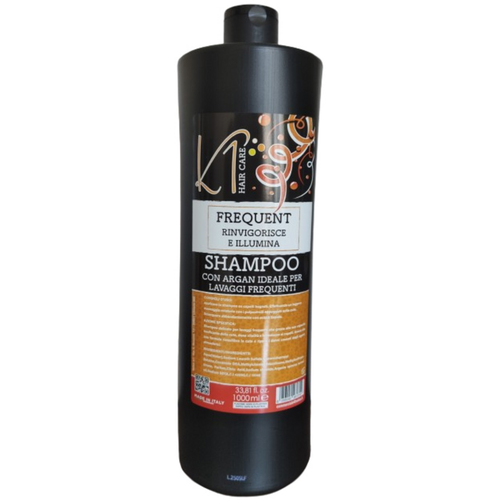 Keratin K1 Shampoo Frequent Rinvigorisce E Illumona Con Argan Lavaggi Frequenti 1000 Ml
