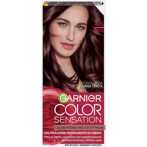 Garnier Color Sensation Colorazione Permanente In Crema 4.15 Castano Freddo