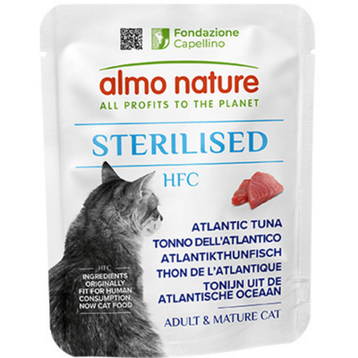 Almo Nature Gatto Sterilised Tonno Dell'atlantico Busta 50 Grammi