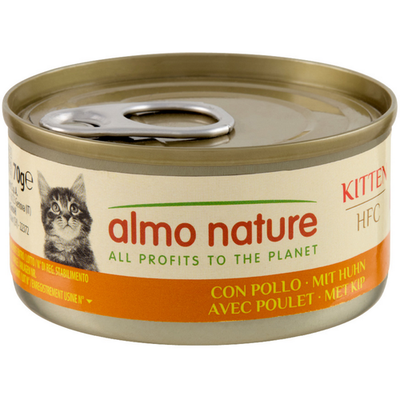 Almo Nature Natural Pollo Per Gatto Lattina 70 Grammi