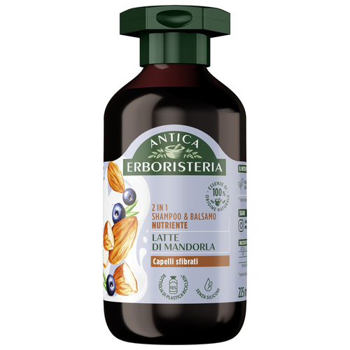 Antica Erboristeria Shampoo 2in1 Shampoo & Balsamo Nutriente Latte Di Manorla Capelli Sfibrati 225 M…