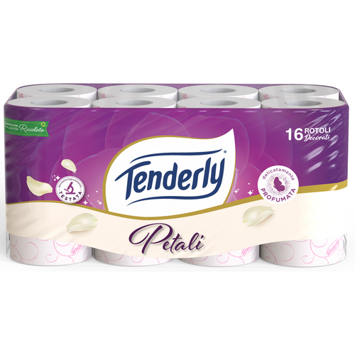 Tenderly Igienica Petali Profumata 16 Rotoli 2 Veli