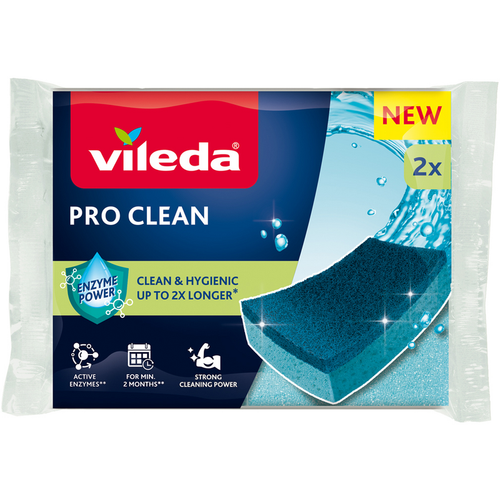 Vileda Pro Clean Classica Spugna 2 Pezzi
